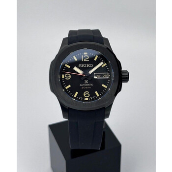 Custom Seiko Mod • Land Prospex Black Nautilus • 40mm